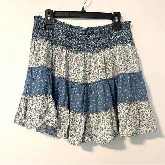 AE Print Mix Tiered Mini Skirt NWT - Picture 7 of 9